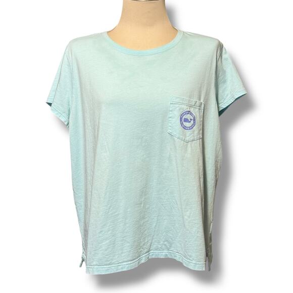 Vineyard Vines Whale Pocket T Blue Purple XL - Picture 1 of 6